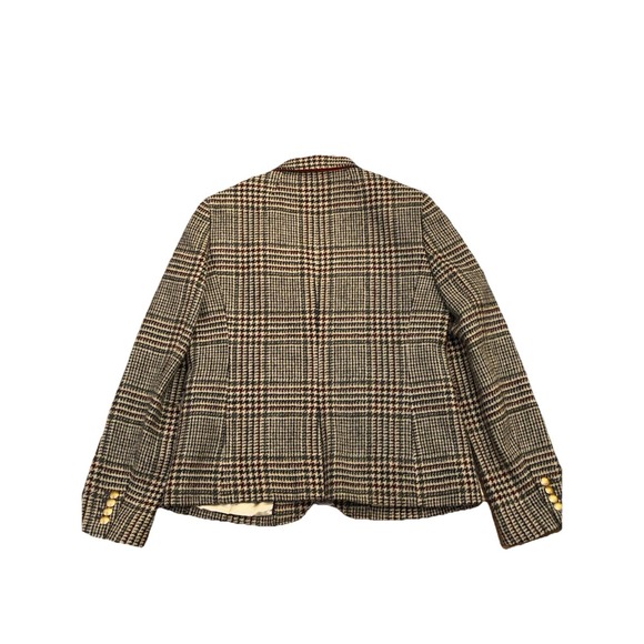 J Crew School Boy Blazer 10 Plaid Houndstooth Wool Blend Academia Preppy - Picture 12 of 12
